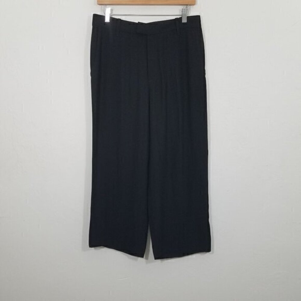 IRO Daril Wide Leg Crop Pants Black Size 38